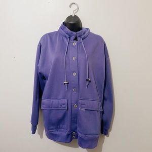 Vintage Medium Purple Button Down Sweater